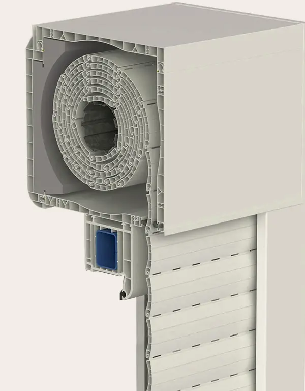 Sistema de cajon compacto persiana aluminio