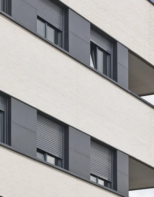 Puerta de entrada de aluminio panelada